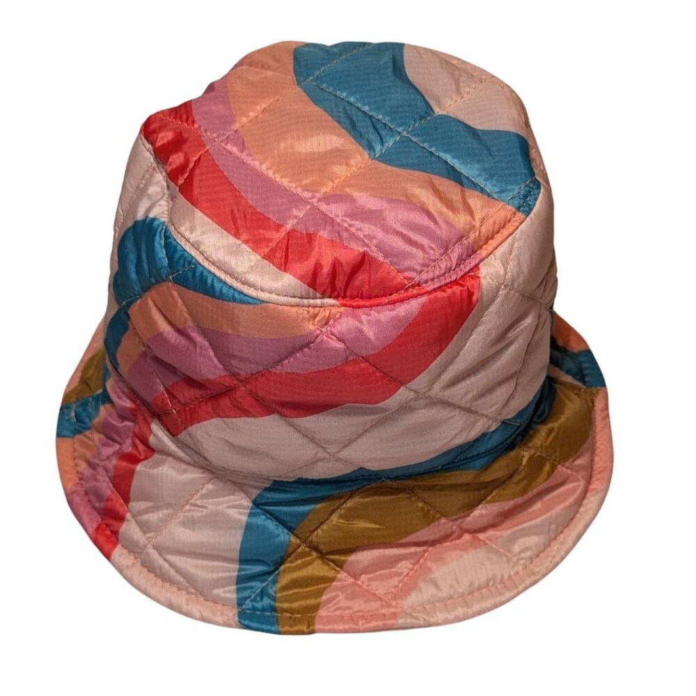 Bucket Puffy Hat- Soft Quilted- Retro Style